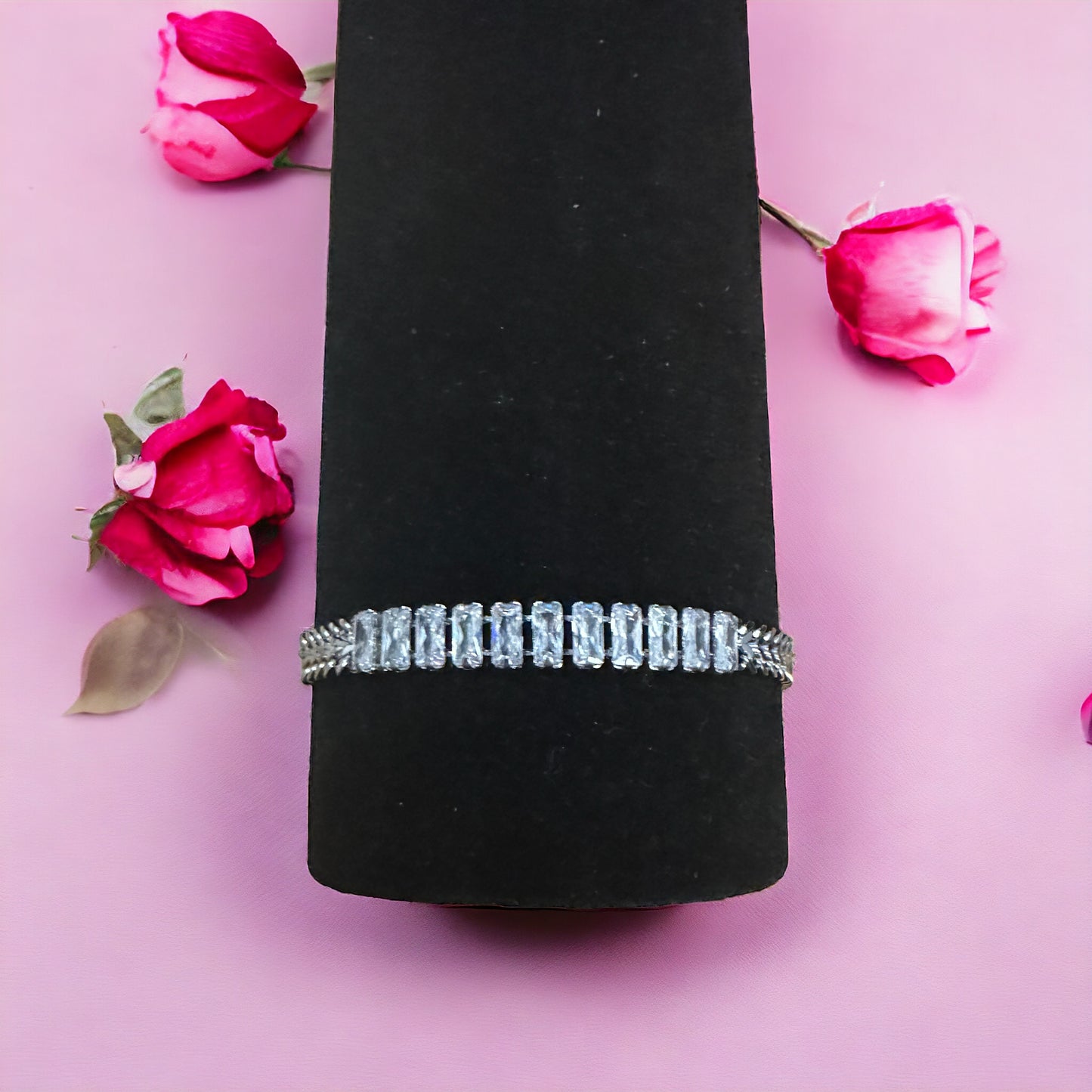 11 Cubes Armkette Silber