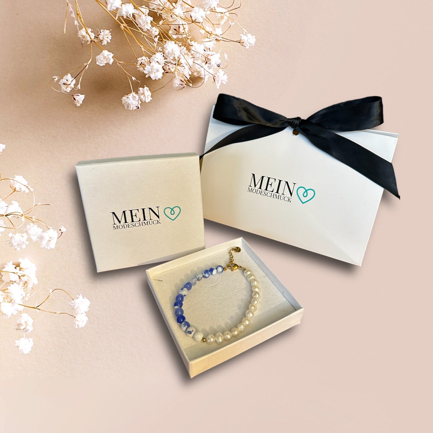 Ocean Pearl Armkette Gold
