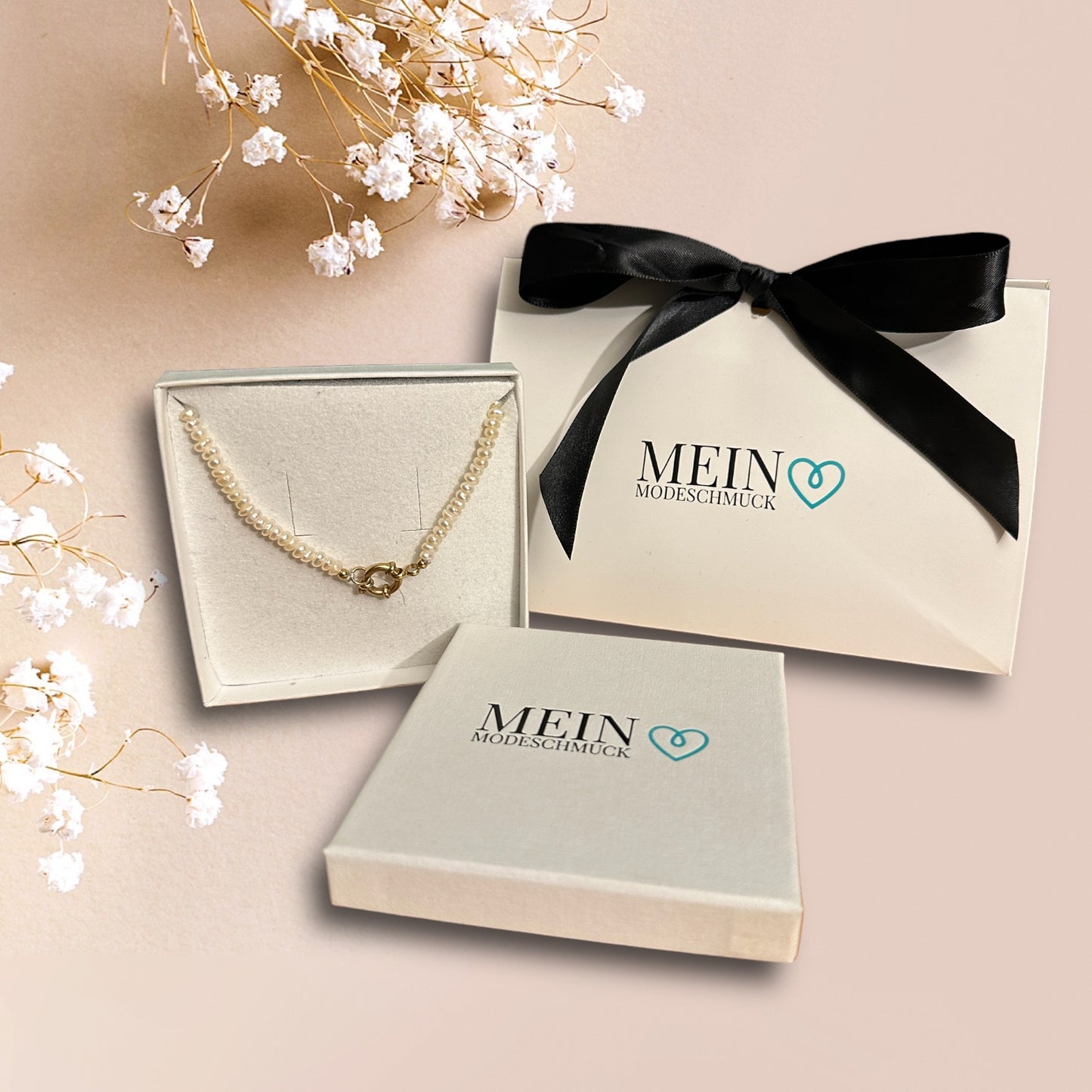 Ivory Pearl Halskette Gold