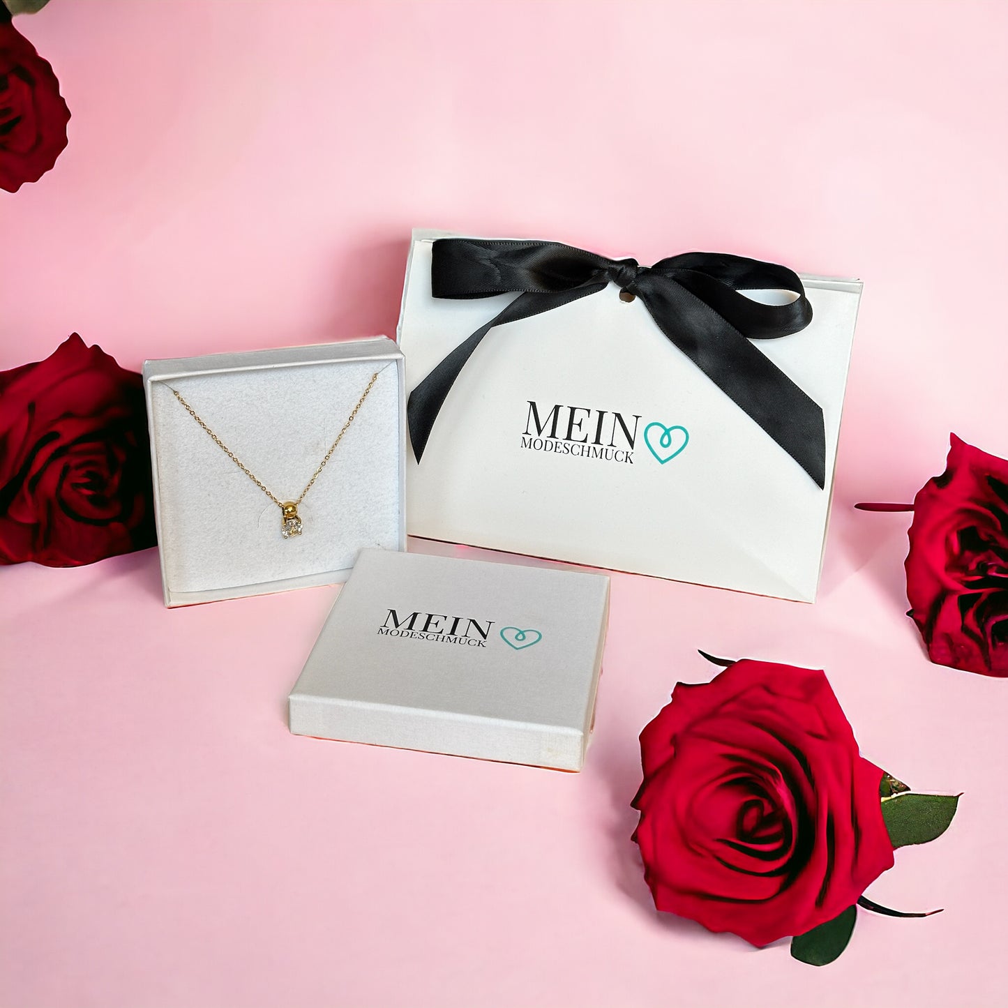 Big Diamond Halskette Gold