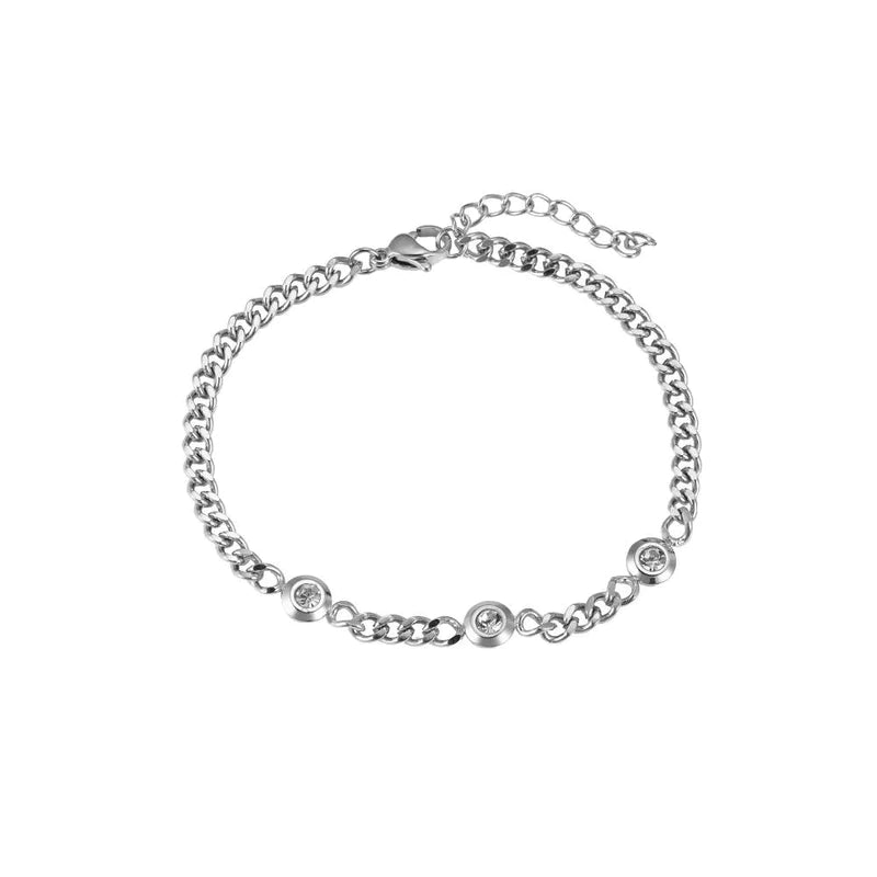 3 Diamonds Armkette Silber
