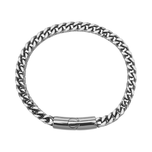 Verketteter Edelstahl Armband Silber