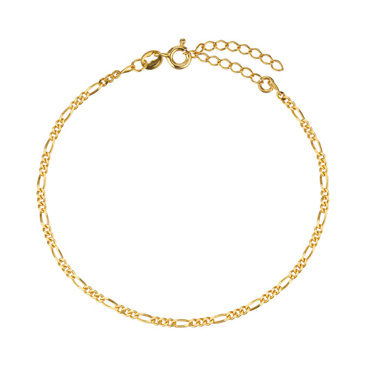 Figaro Fußkette Gold