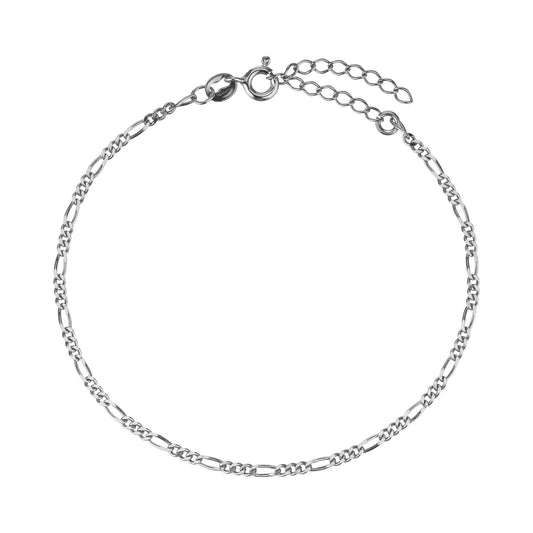 Figaro Fußkette Silber