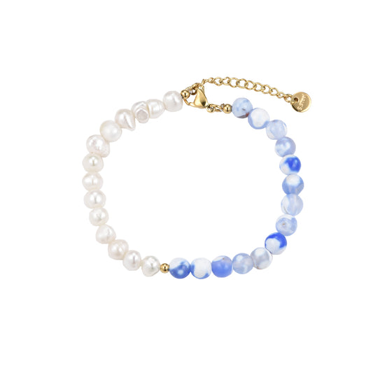 Ocean Pearl Armkette Gold