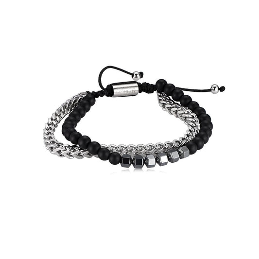 Chain &amp; Stones stainless steel bracelet