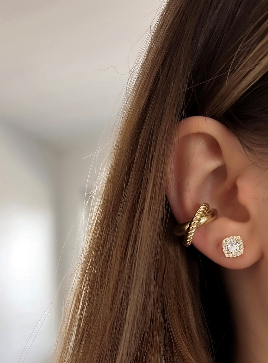 Diamond Baguette Earring