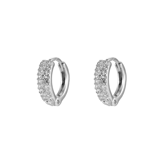 Round Zirconia Silber